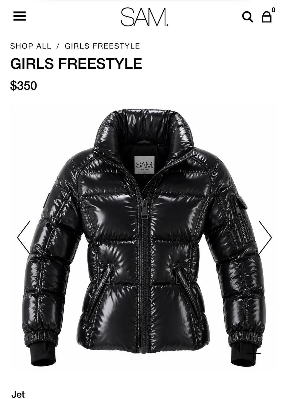 Sam. Girls Freestyle Duck Down Jacket 12
